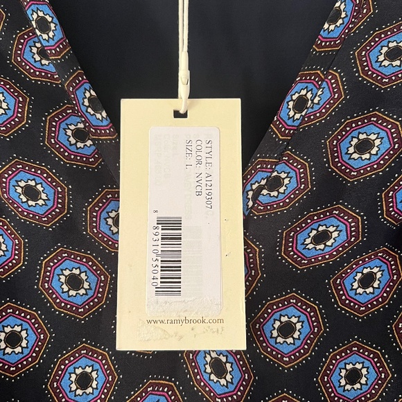 Ramy Brook V-Neck Long-Sleeve Mini Dress. NWT. Perfect for Fall! - Picture 10 of 10